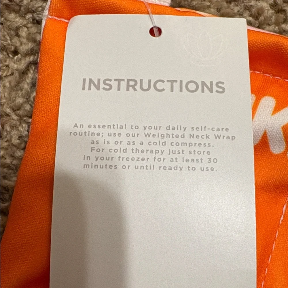 Dunkin Donuts weighted neck wrap